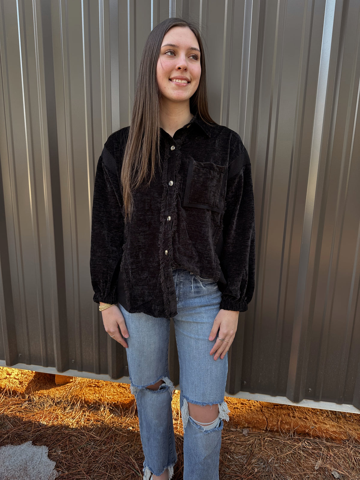 Button Down Cozy Shacket
