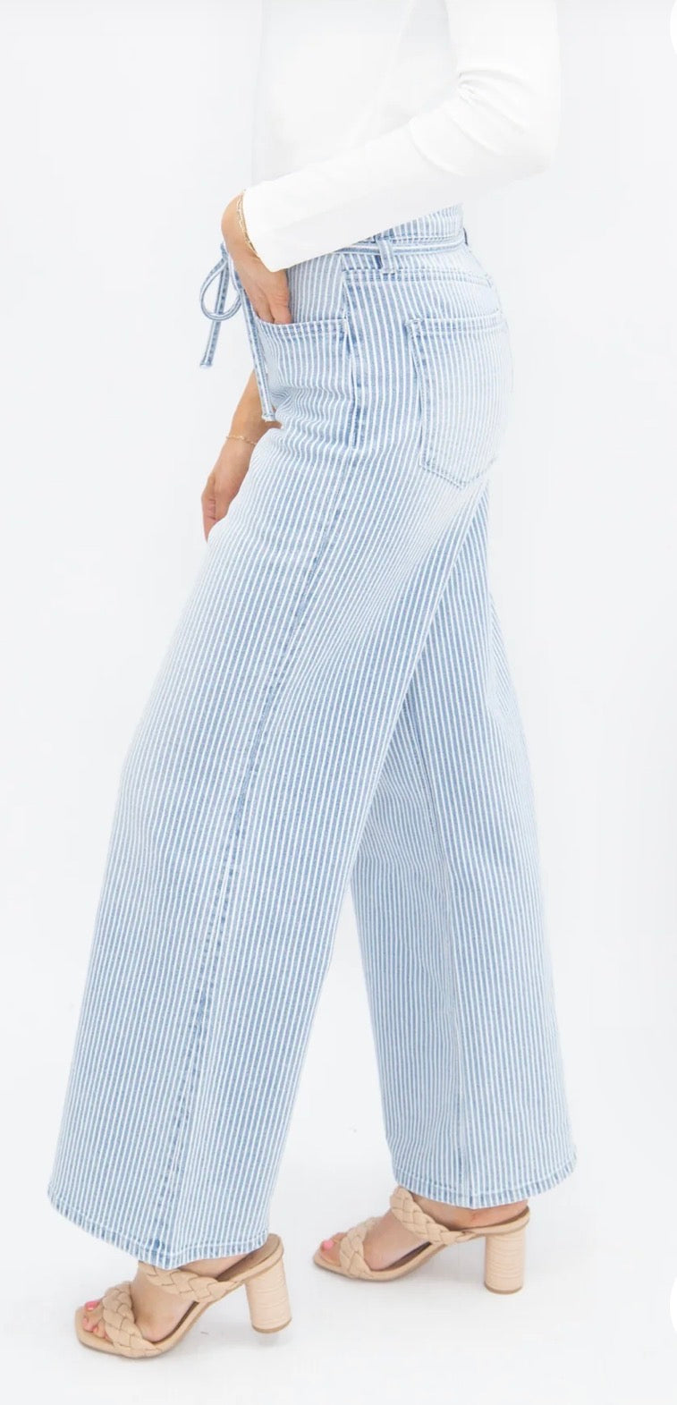 Boardwalk Babe Pinstripe Jeans