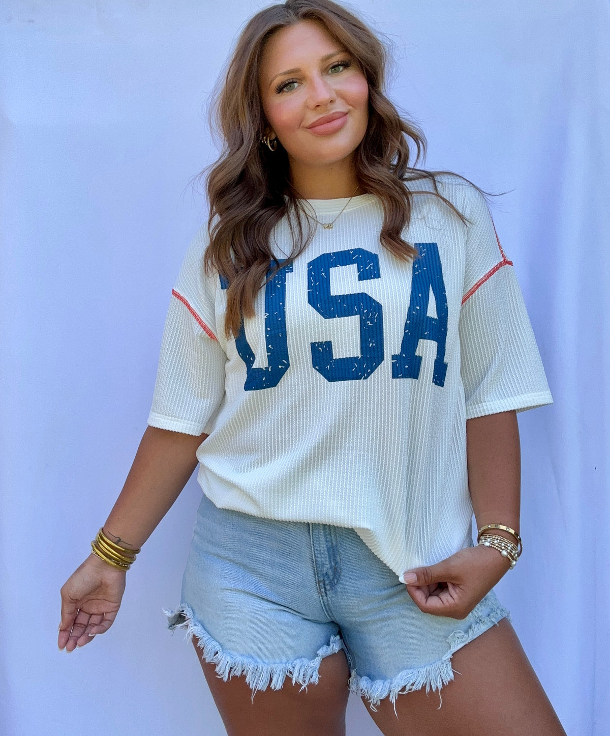 USA Ribbed Tee