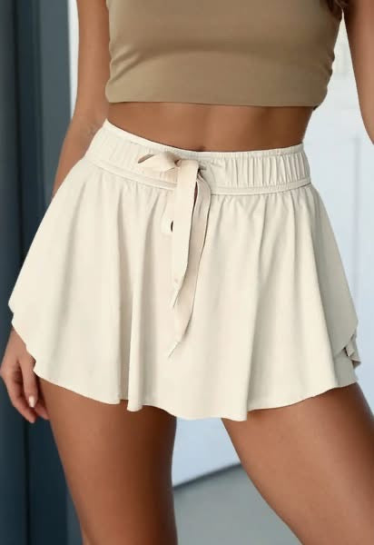 Bella Beige Tennis Skort