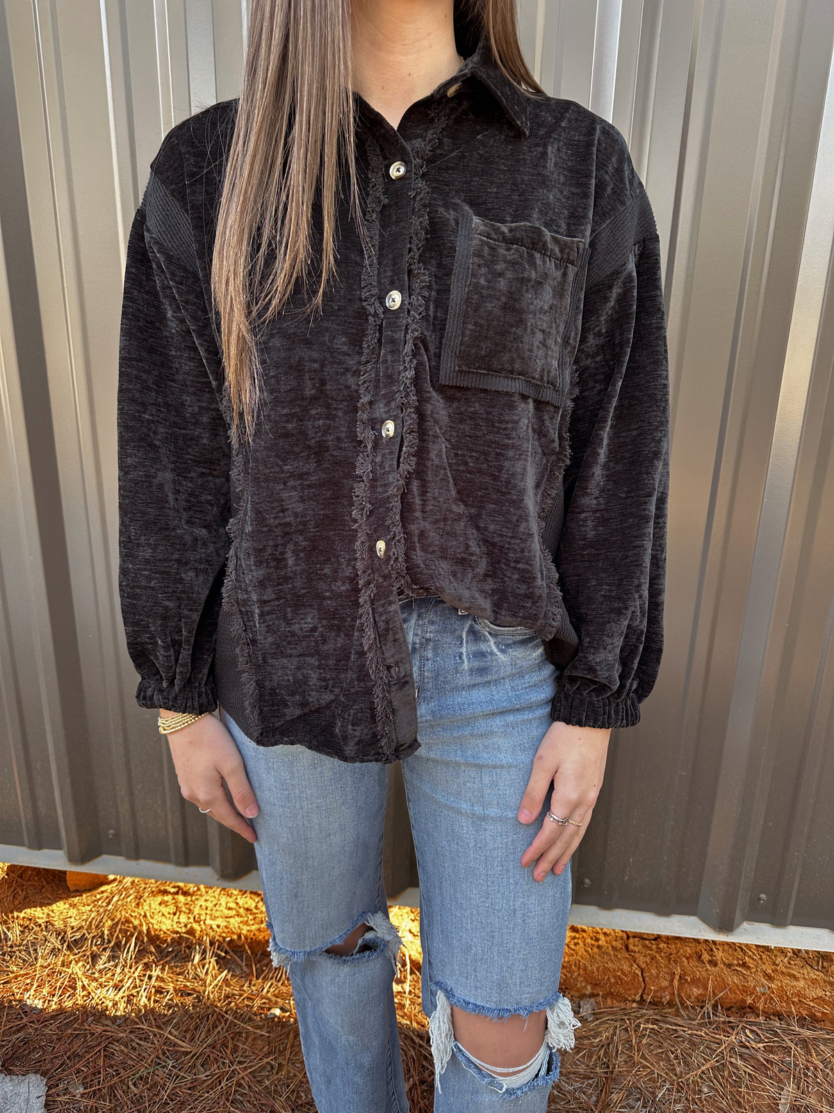 Button Down Cozy Shacket