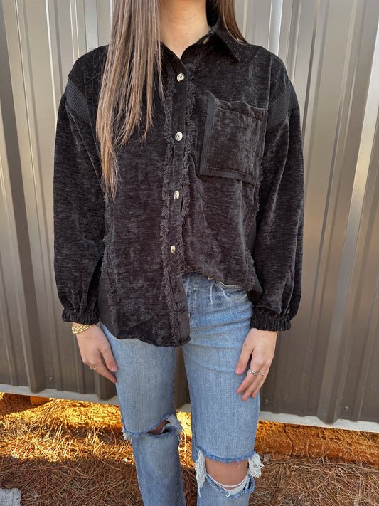 Button Down Cozy Shacket