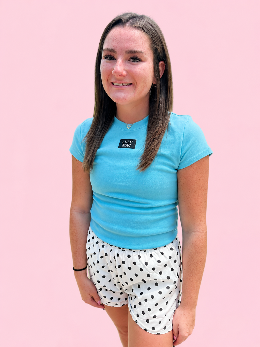 Babydoll Lulu Mac Sky Blue Tee