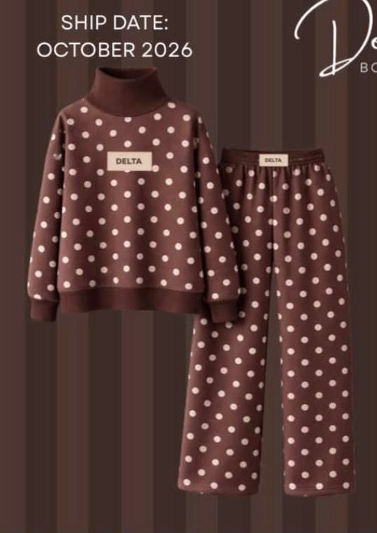 Delta T Polka Dot Pant Set