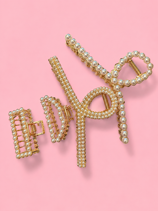 Pearl Claw Clip Bundle