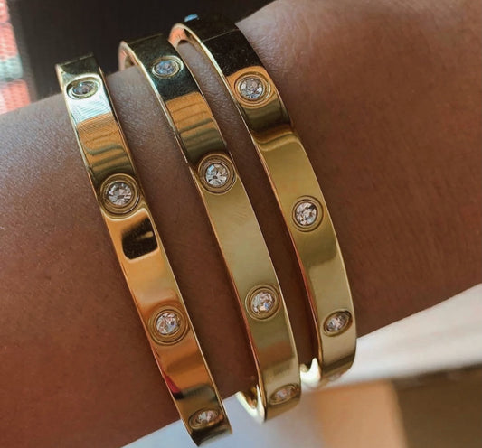 Gold Bling Bangle