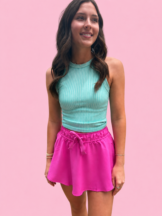 Mint Ribbed Tank